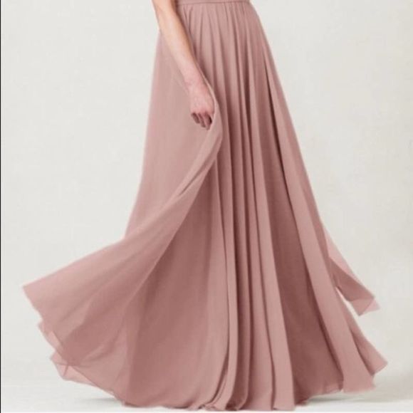 Mira new chiffon  Convertible Champagne dress size 6 - Picture 2 of 4